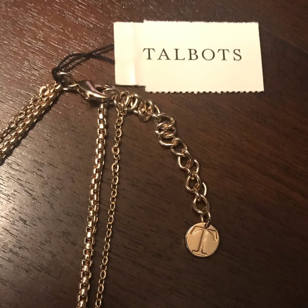 NWT Talbots Necklace Flowers and Rhinestones - Picture 5 of 5